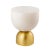 Upgrade your home decor aesthetics with this modern accent table. The perfect harmony of gold and ivory, this uniquely...
