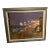 1990s Abstract Cityscape Oil Painting, Framed For Sale