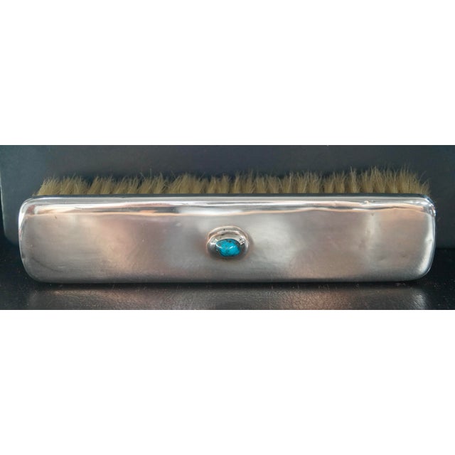 Silver & Turquoise Cymric Clothes Brush from Liberty & Co., 1906 For Sale - Image 3 of 10