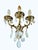 Bronze and Crystal Wall Lamps in the style of King Umberto of Savoy, 1890s, Set of 2 For Sale - Image 9 of 11