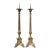 1850-1890 French Madonna and Child Empire Altar Cathedral Candleholders - A Pair For Sale