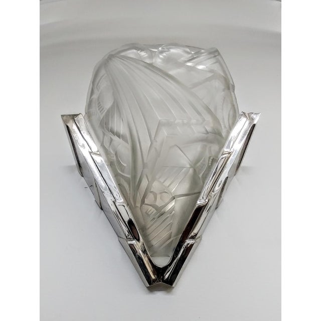 French Art Deco Wall Sconces Signed by H. Mouynet - a Pair For Sale In New York - Image 6 of 8