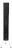 Tony Paul Style California Modern Black Wicker Cylinder Floor Lamp, 1950s For Sale
