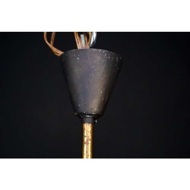 Mid-Century Modern Italian Chandelier in the style of Stilnovo, 1950s For Sale - Image 14 of 18