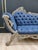 1970s Mid-Century Tufted Cobalt Blue Velvet Chaise Lounge For Sale In Miami - Image 6 of 10