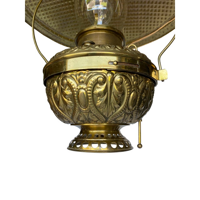 Brass Antique Rochester Brass Hanging Lantern For Sale - Image 8 of 14