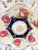 1920s Porcelain Decorative Bowl With Hand-Painted Roses and Cobalt Blue Rim by LPF Germany For Sale - Image 9 of 12