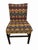 Wood Vintage Dunbar Style Geometric Upholstered Dining Chairs - Set of 6 For Sale - Image 7 of 9