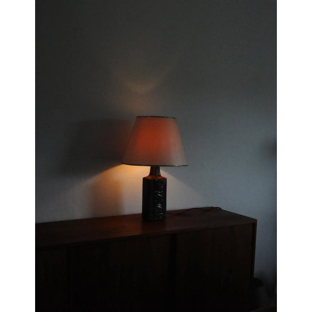 Glazed Stoneware Table Lamp from Desiree Stentøj, Denmark, 1960s For Sale - Image 9 of 10