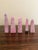 Late 20th Century Neoclassical Grand Tour Solid Marble Pink and Cream Obelisks, Set of 5 For Sale - Image 5 of 10