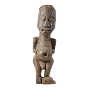 Early 20th Century Moba Standing Wood Figure Togo