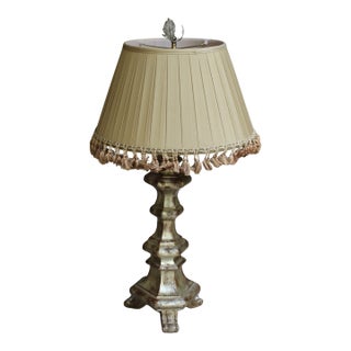 Traditional Table Lamp by John Richards Lamp With Tassel Trimmed Shade For Sale