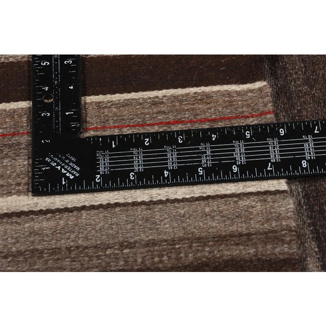 Vintage Rio Grande Chimayo Blanket Kilim Rug - 04'03 X 05'08. For Sale In Dallas - Image 6 of 9