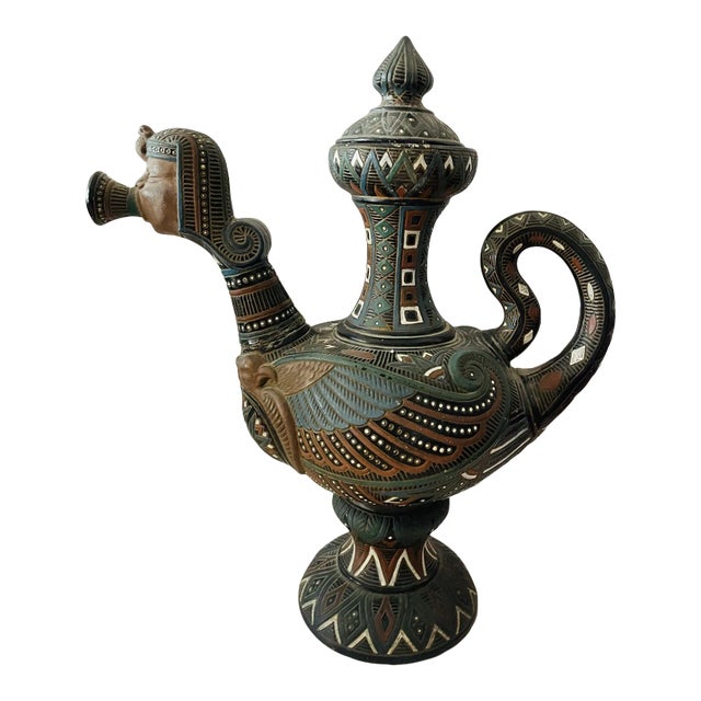 1920s Wilhelm Schiller and Son Majolica Vessel For Sale