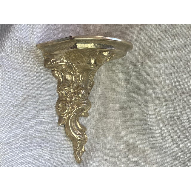 Small Rococo/Rocaille style console/wall sconc. Period: Mid-20th century. Traditionally used to display small, precious...