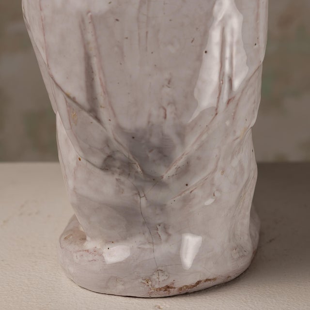 Art Deco Glazed Craquelé Ceramic Sculpture with Three Gorillas, 1940s For Sale - Image 3 of 10