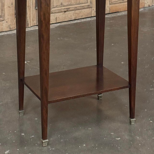 Pair Mid-Century Louis XVI Style Mahogany End Tables For Sale - Image 12 of 18