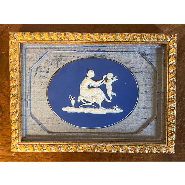 19th Century Antique 19th Century Wedgwood Jasperware Lady Templetown Neoclassical Plaque Scene of Domestic Employment For Sale - Image 5 of 9