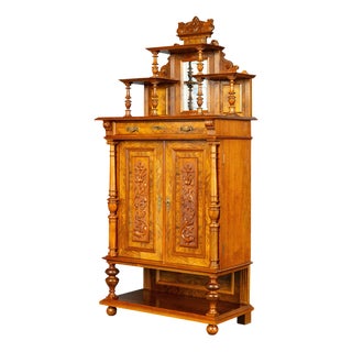 19th Century Wilhelminian Vertiko Cabinet For Sale