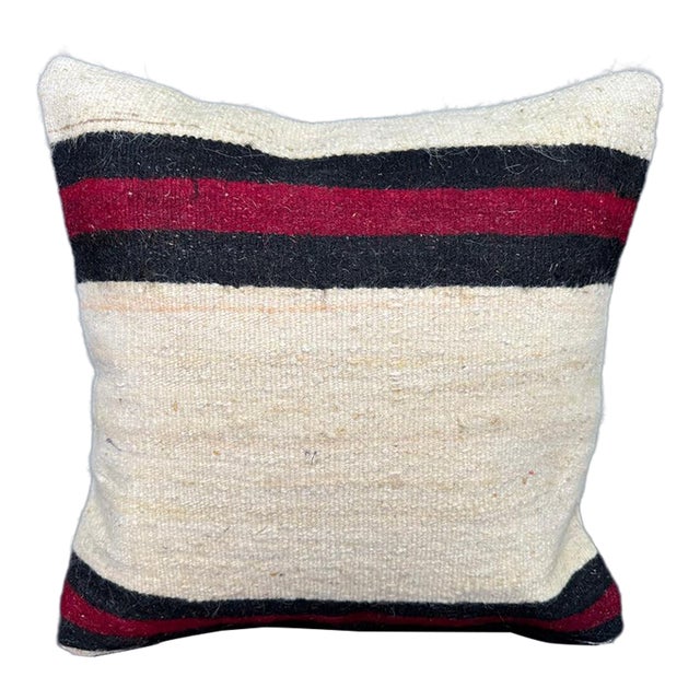 Turkish Hemp Pillow Cushion Natural Beige Black Cushion Cover 20x20 For Sale