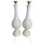 Mid-Century Modern Mid Century Modern Tall White Glazed Ceramic Table Lamps, Pair For Sale - Image 3 of 7