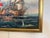 Blue Vintage Oil Painting Naval Battle Ships Seascape Maritime Art Framed Framed For Sale - Image 8 of 9