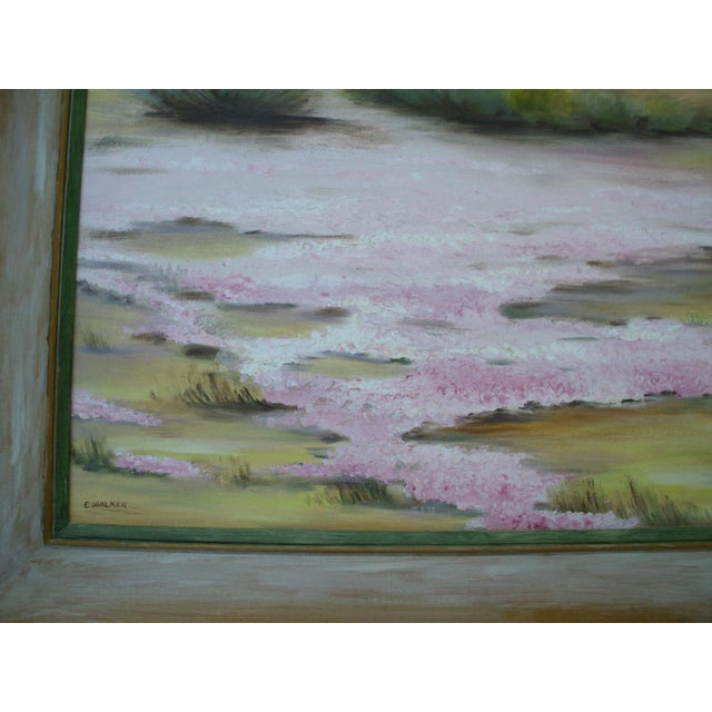 Vintage Impressionist California Desert Landscape Painting Framed For Sale - Image 6 of 7