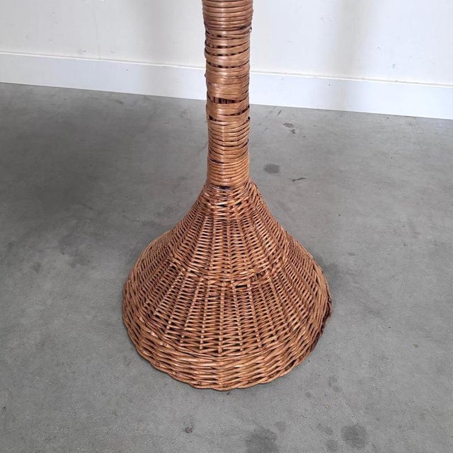 Wicker Plant Stands, 1960s, Set of 2 For Sale - Image 10 of 11