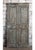 Antique Artisan Carved Double Door – Distressed Blue Floral Barn Door 80x40 For Sale - Image 4 of 5