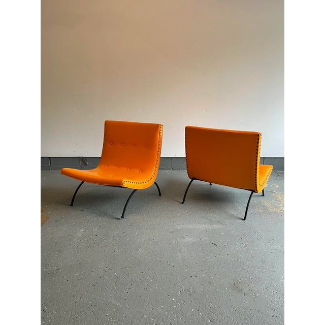 1950s Milo Baughman Scoop Lounge Chairs for James Mfg. Unmarked - a Pair For Sale - Image 5 of 12