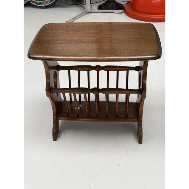 Brown Golden Dawn Magazine Table attributed to Lucian Ercolani for Ercol, 1960s For Sale - Image 8 of 8