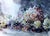 Watercolor Painting Grapes on the Table Viktor Mikhailichenko For Sale