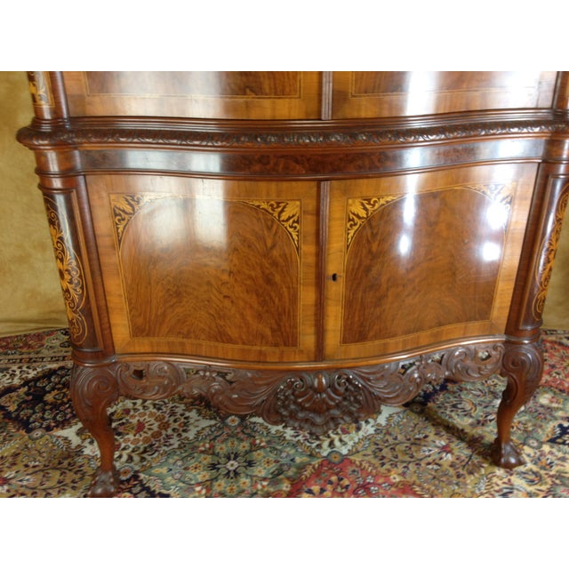 1910s Edwardian Highboy Marquetry Chippendale China Chairish