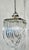 Timeless Italian Mid-Century Modern Style Glass Ribbon Chandelier, chrome frame, showroom floor sample