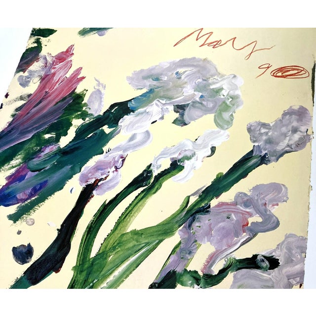 Mauve Cy Twombly Original 2002 Royal Botanic Garden Edinburgh Exhibition Poster For Sale - Image 8 of 13