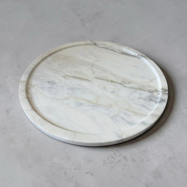 A beautiful and minimalist marble tray from the iconic designer Christian Liaigre (French, 1943-2020). Beautiful grey and...