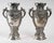 Asian Silvered Metal Vases, Set of 2 For Sale - Image 3 of 14