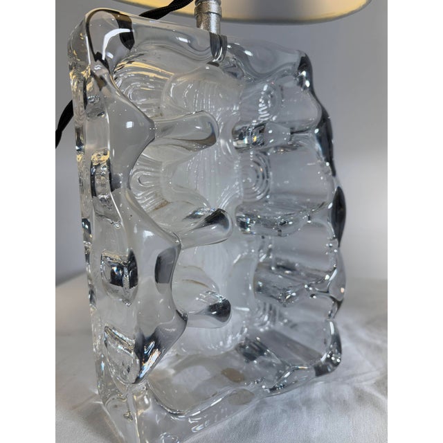 Glass Crystal Lynx Lamps by Jean-Pierre Demarchi for Daum, France, 1973, Set of 2 For Sale - Image 7 of 10