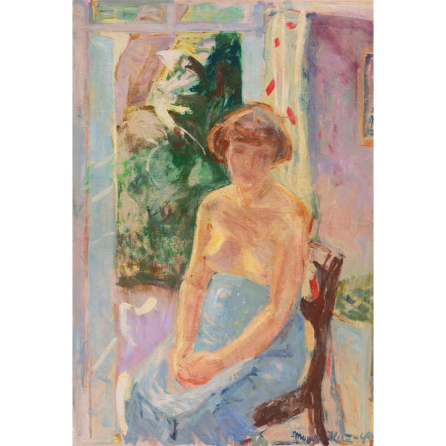 'Seated Nude' by Mogens Hertz, 1949, Paris, Royal Danish Academy, Charlottenborg, Bornholm, Benezit For Sale