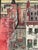 Incredible Mid-Century American Original Pen + Ink on a Heavy Paperboard Aerial view - rooftop perspective, likely New...