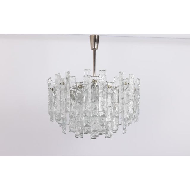 A stunning large chandelier with brilliant ice glasses made by kalmar (series: soria), germany, manufactured, circa...