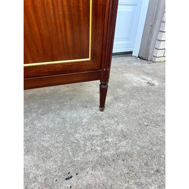 French 19th Century Louis XVI Mahogany Two Door Buffet For Sale - Image 6 of 12