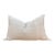 Saharan Ivory Lumbar Moroccan Silk Pillow For Sale