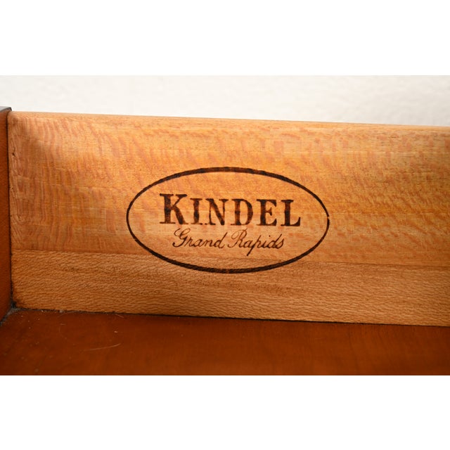Kindel Furniture French Provincial Louis XV Cherry Wood Nightstand, Circa 1960s For Sale - Image 11 of 15