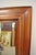 Traditional Large Cherry Wood Frame Beveled Glass 65" Tall Dressing Wall Mirror For Sale In Philadelphia - Image 6 of 10