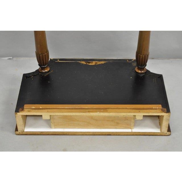 Vintage French Regency Style Cherry Small Wall Mount Console Table W/ Drawer For Sale - Image 10 of 12