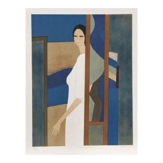 Minaux Original Lithograph Helene-Ariane Signed & Numbered 1974 For Sale
