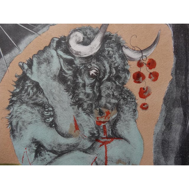 Modern Pierre-Yves Tremois, The Minotaur, Lithograph For Sale - Image 3 of 4