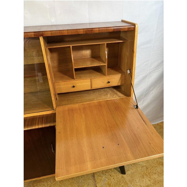 Mid-Century Modern Mid-Century Teak Bureau Bookcase, 1960s For Sale - Image 3 of 13