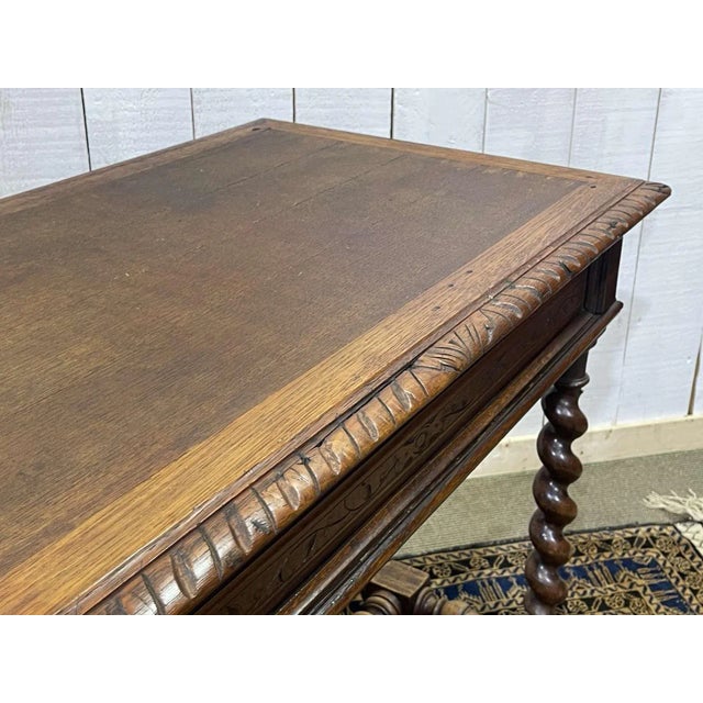 Henry II Oak Desk, Early 20th Century For Sale - Image 13 of 16
